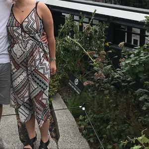 BCBG patterned jumpsuit